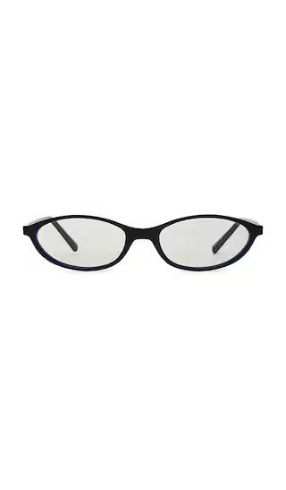 Hazel Blue Light Eyeglasses in Shiny Black | Revolve Clothing (Global)