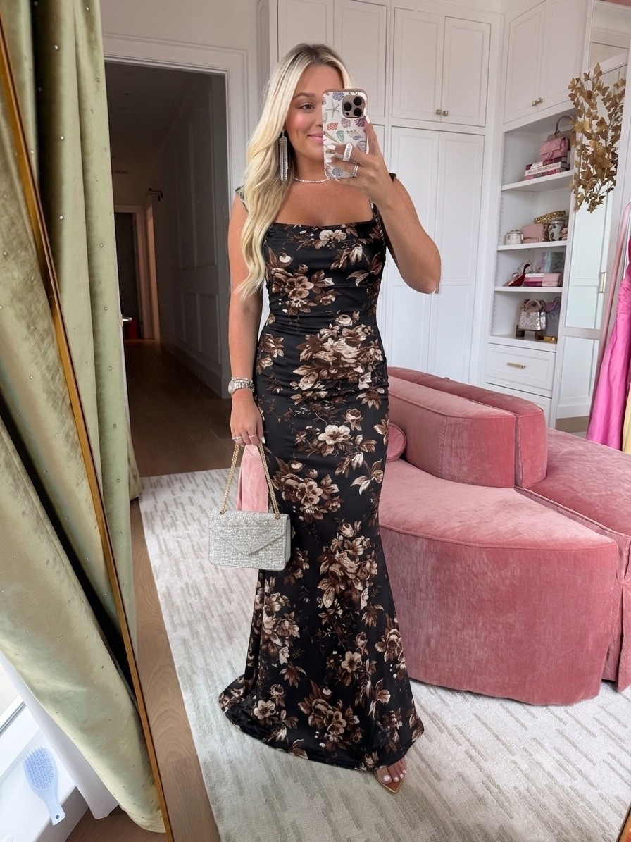 This black floral print is stunning!

#LTKootd #LTKgrwm #LTKWedding