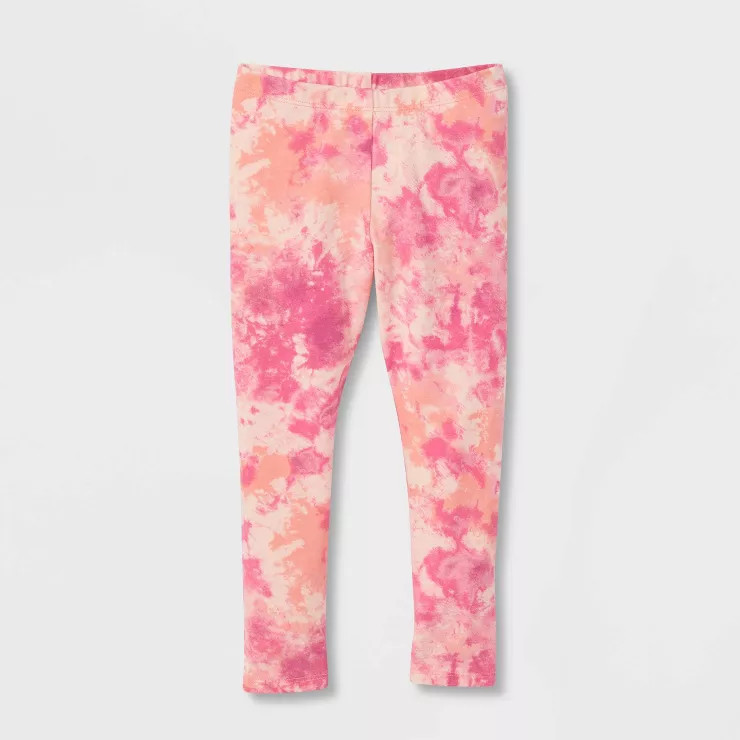 Toddler Girls' Tie-Dye Leggings - Cat & Jack™ Pink | Target