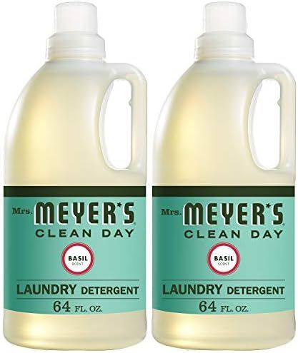 Mrs. Meyer's Clean Day Liquid Laundry Detergent, Cruelty Free and Biodegradable Formula, Basil Sc... | Amazon (US)