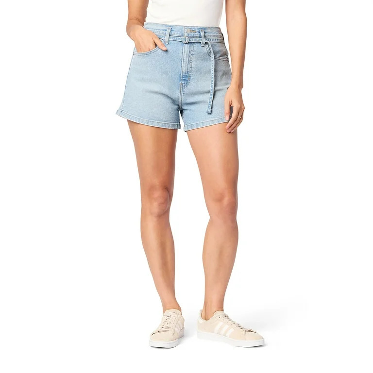 Levi Strauss Signature Women's Vintage A-Line Belt Shorts, Sizes 0-14 | Walmart (US)