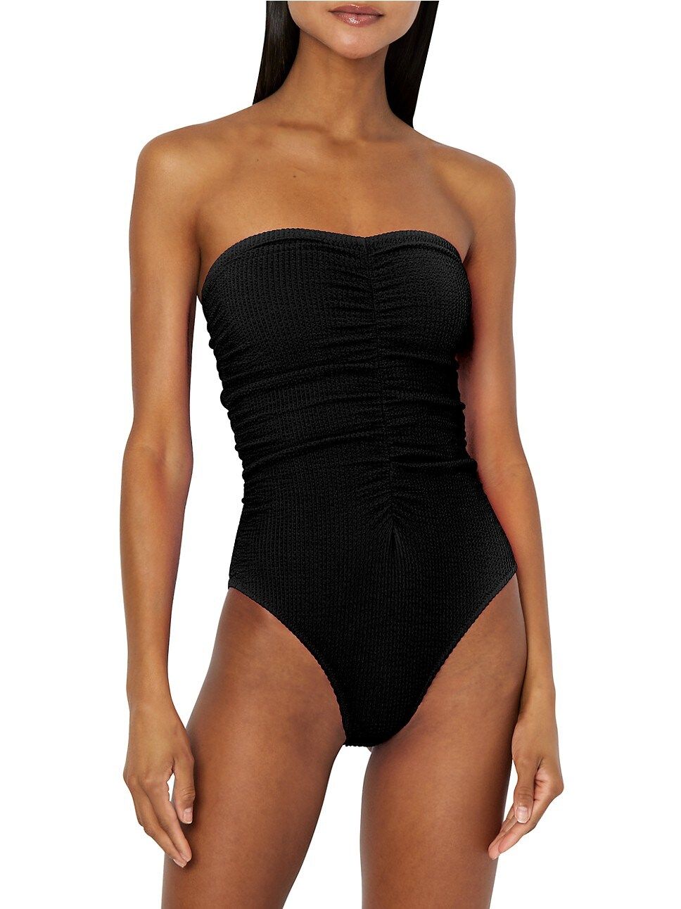 Ruched Strapless One-Piece Swimsuit | Saks Fifth Avenue