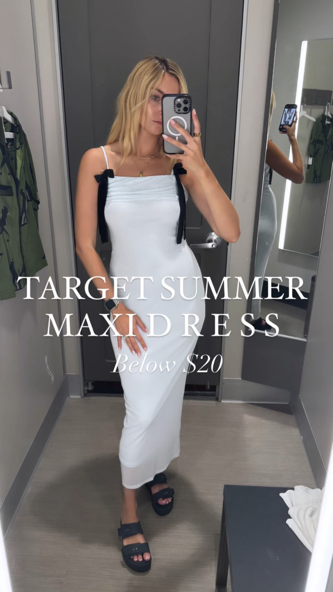 another Target dress below $20 - baby blue maxi dress with black bows 

Coquette aesthetic, ballerina core, Target finds, Target fashion, Target Circle week, summer dress, evening dress 

#LTKStyleTip #LTKVideo #LTKSummerSales