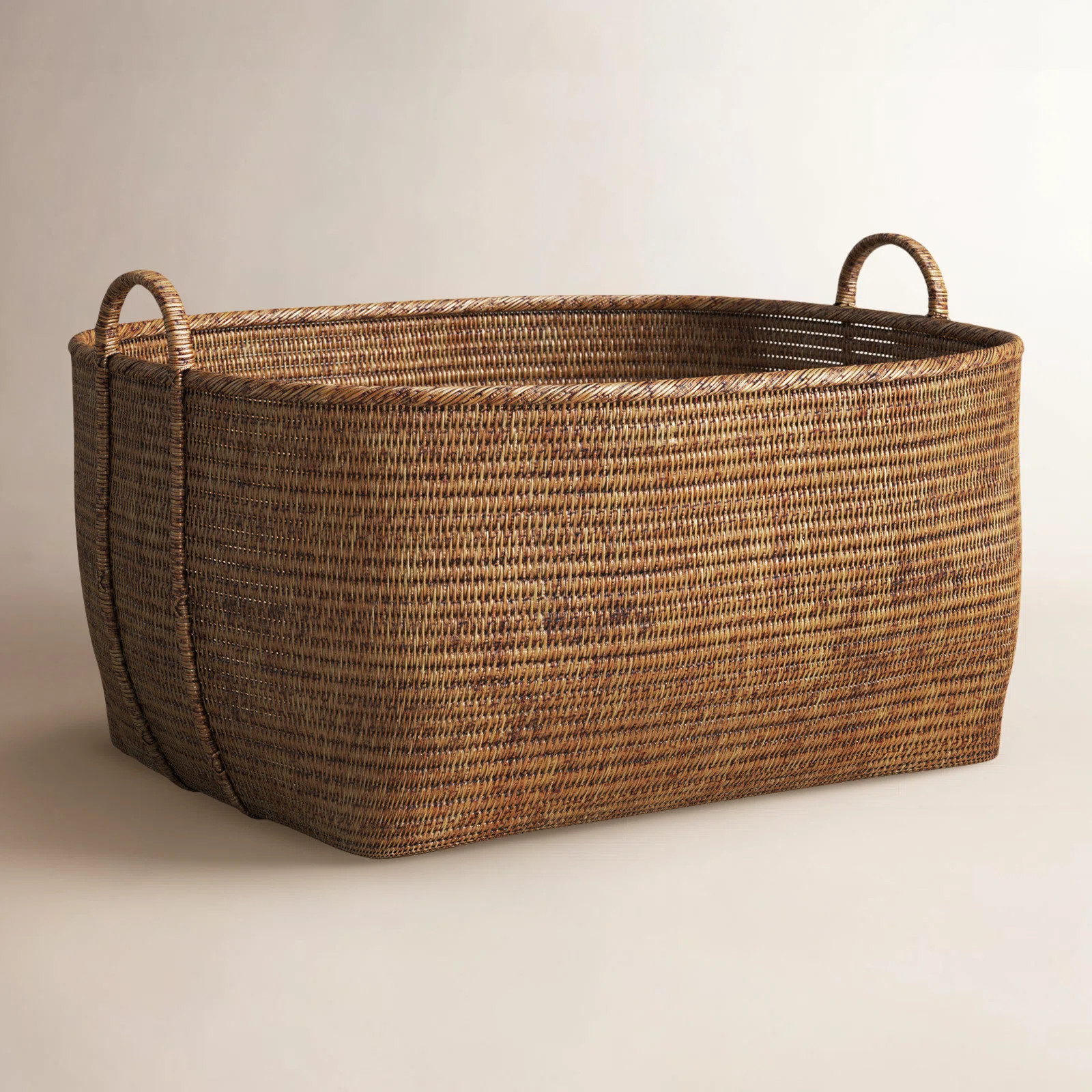Thelma Handmade Rattan Decorative Basket 1 | Birch Lane