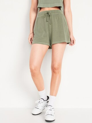 Extra High-Waisted Vintage Lounge Shorts for Women -- 3-inch inseam | Old Navy (US)