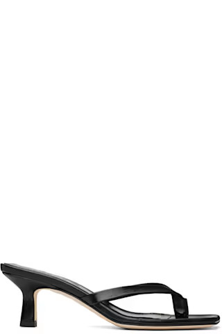 BY FAR - Black Evelyn Mules | SSENSE