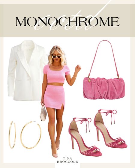Monochrome Outfits - Pink outfit - monochrome outfit idea - spring outfit inspiration - spring outfit ideas - summer outfit ideas 

#LTKSeasonal #LTKstyletip #LTKshoecrush