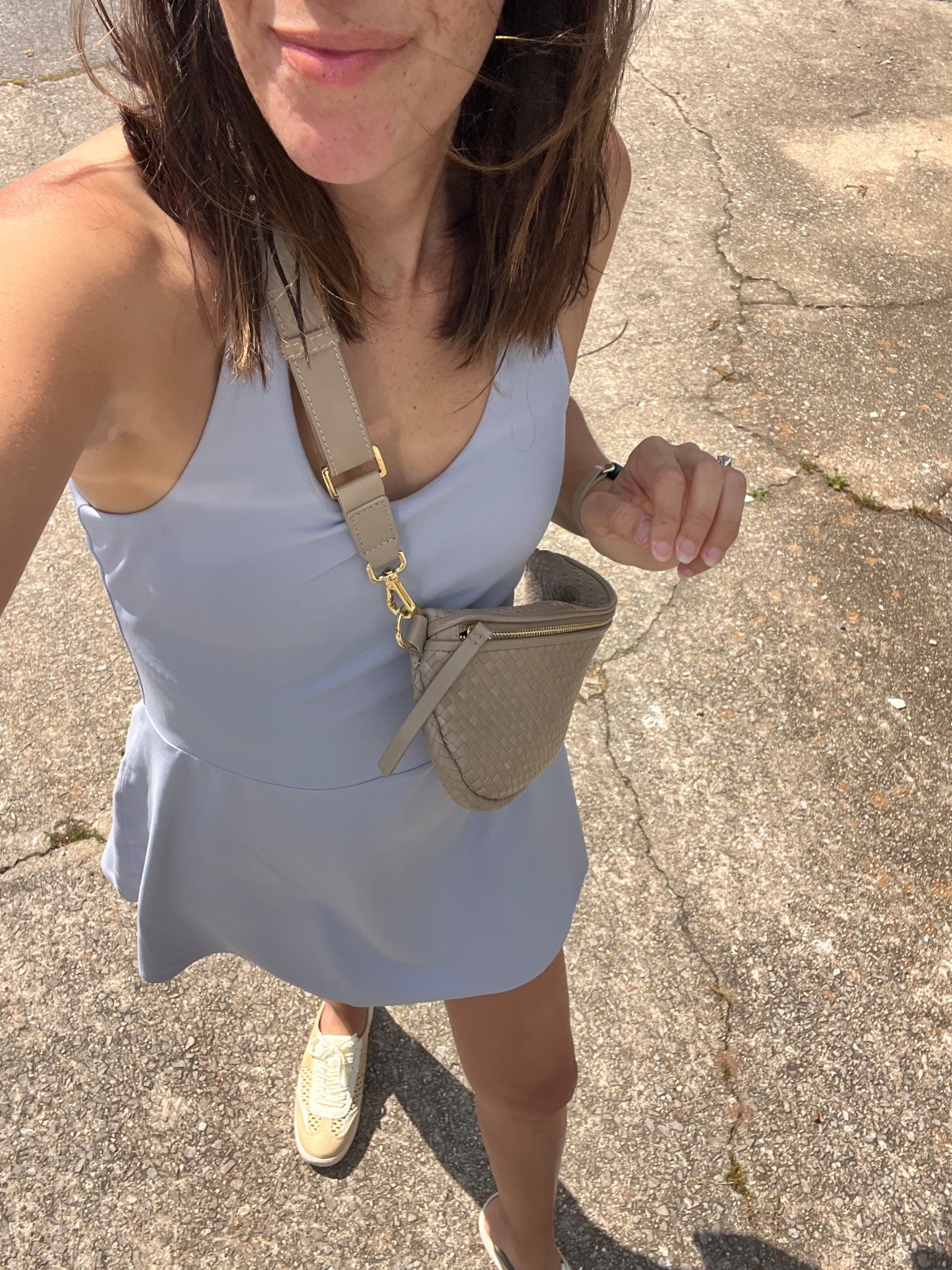 School drop off and pick up look 🫶🏽🩵  wearing a small in the court dress!

#LTKKids #LTKActive #LTKFamily