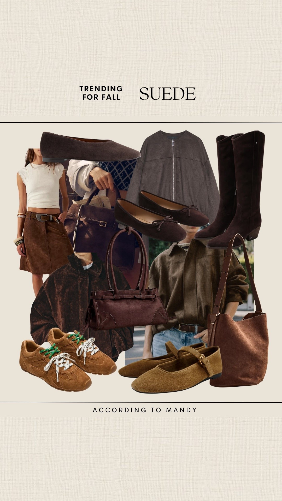 Trending for Fall - Suede!

fall fashion trends, trending for fall, fall fashion finds, fall fashion, fashion trends 2025, suede jacket, suede bag, chocolate suede, suede boots 

#LTKShoeCrush #LTKSeasonal #LTKStyleTip