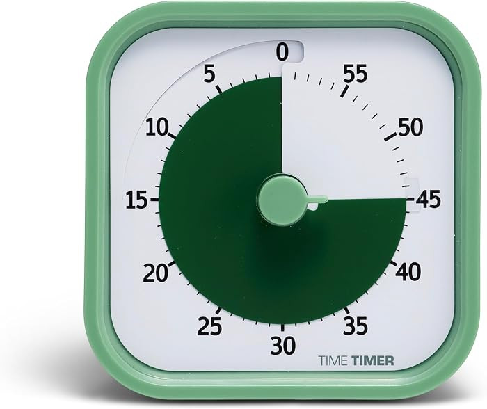 TIME TIMER Home MOD \u2013 60-Minute Visual Timer, Home Edition, Silent Operation, for Homeschool... | Amazon (US)