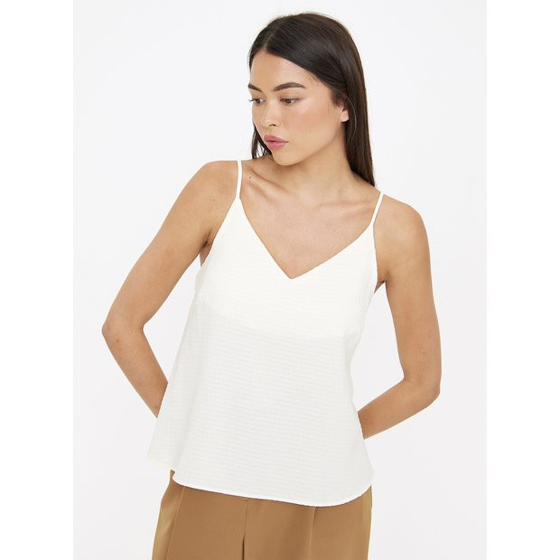 Buy Cream Textured Cami Top 16 | Camisoles and vests | Tu | Tu Clothing