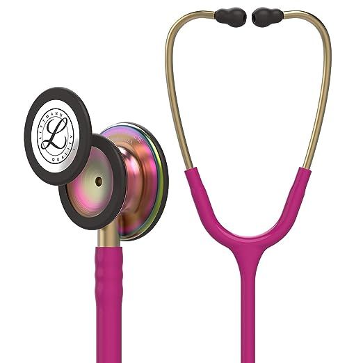 3M Littmann Classic III Monitoring Stethoscope, Rainbow-Finish, Raspberry Tube, 27 inch, 5806 | Amazon (US)