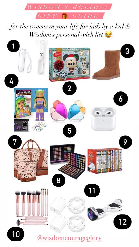 Curated gift list for the holiday from my 10-year-old, Wisdom for other tweens just like her, ages 9-12

#LTKHoliday #LTKkids #LTKunder100