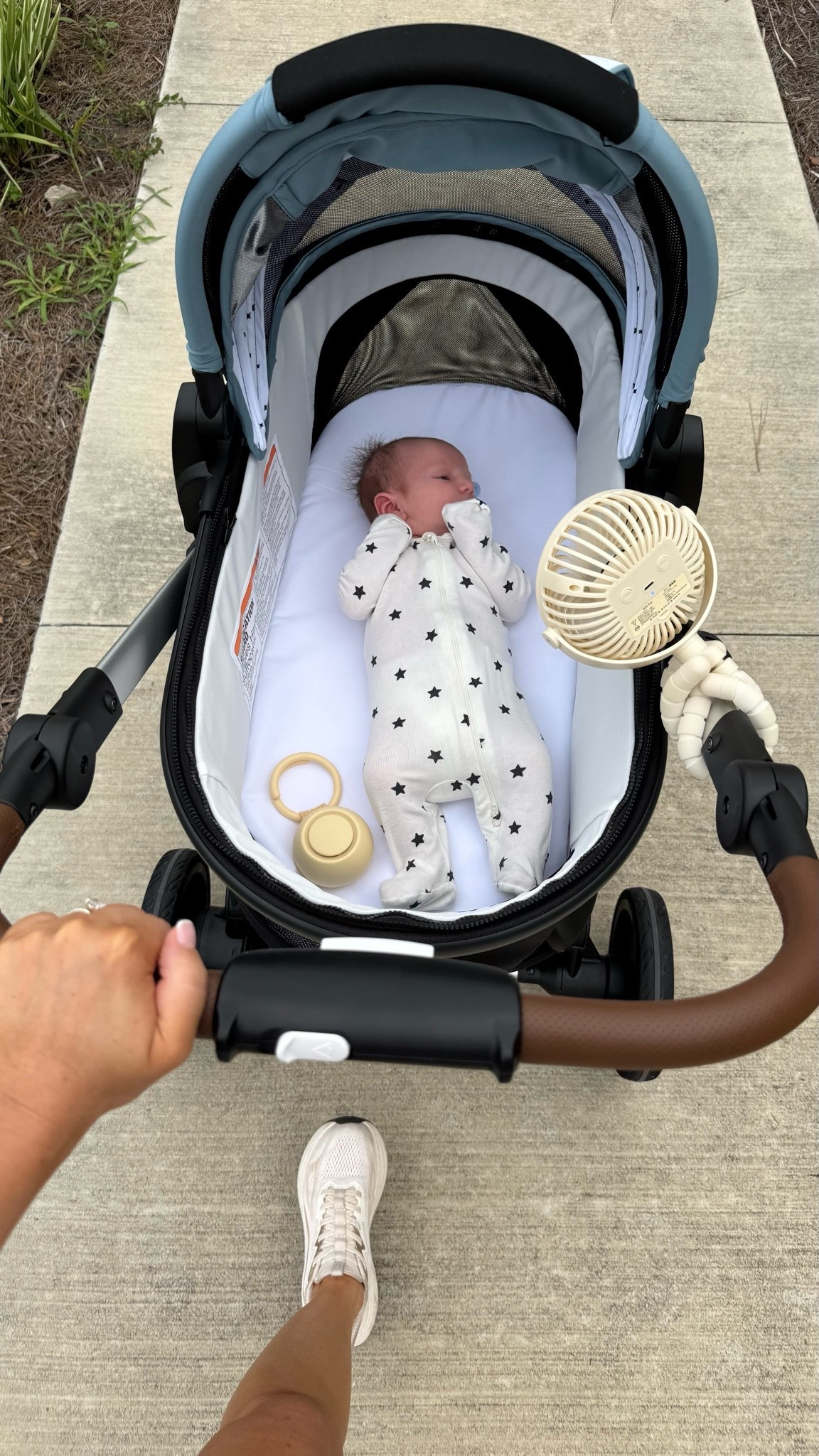 Newborn summer essentials 🤍 newborn bassinet stroller, stroller fan, portable sound machine, lightweight breathable bamboo sleeper pajamas

#LTKmomlife #LTKBaby #LTKBump