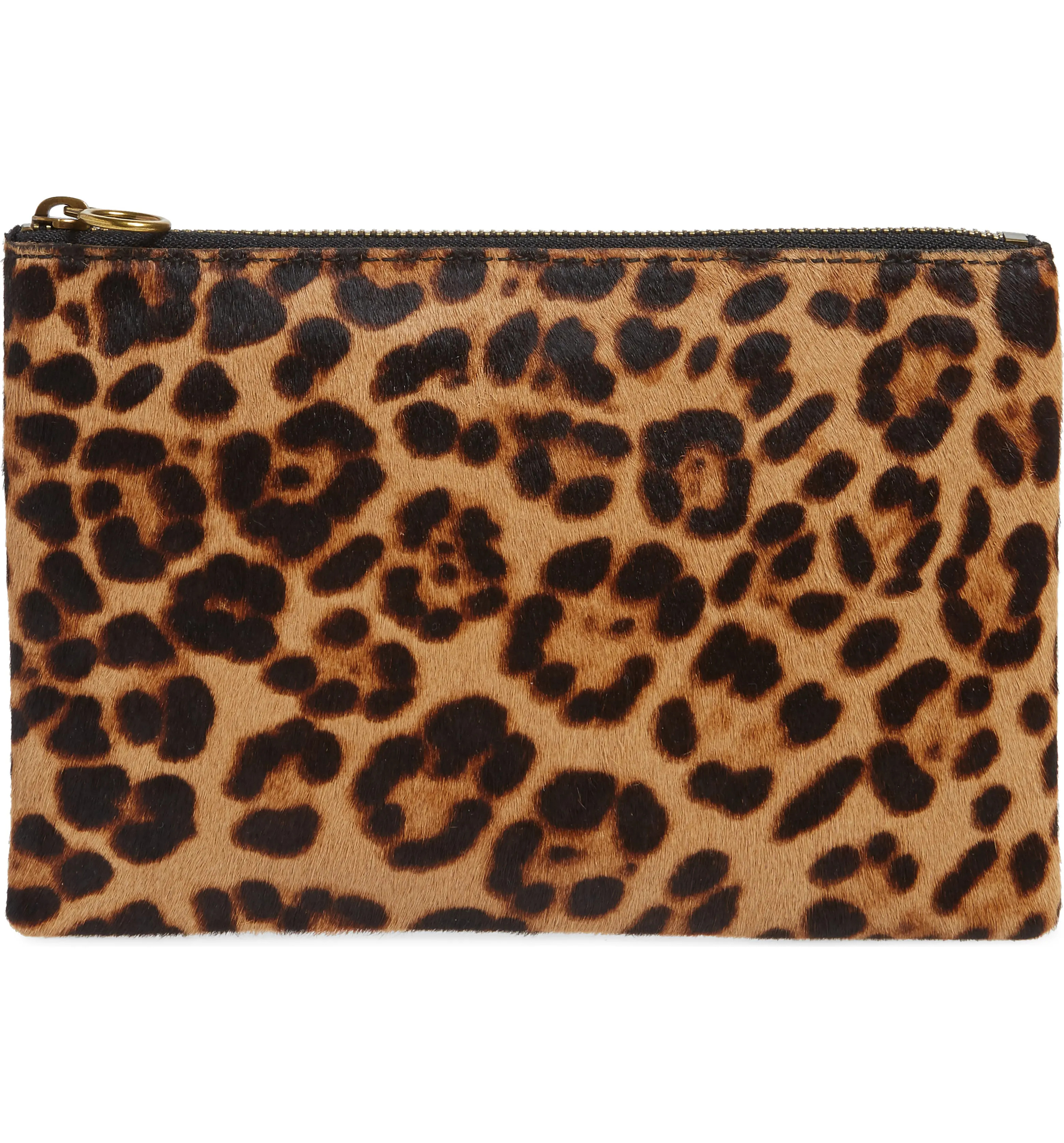 The Leather Pouch Clutch in Genuine Calf Hair | Nordstrom