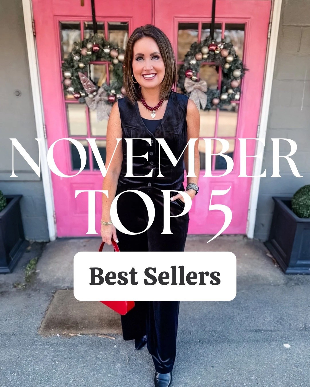 November Top 5 best sellers:
1. My jewelry collection with Erin McDermott- use code LAURA to save an extra 25%!

2. Embellished jeans from Walmart - size up if in between sizes 

3. Spanx Air Essentials set - size down if in between sizes in the sweatshirt / pants run true to size. Use code LAURAXSPANX on regular price purchase for first time customers 

4. Lace top - on sale! Runs true to size 

5. Amazon sweater 

#LTKHoliday #LTKFindsUnder50 #LTKGiftGuide