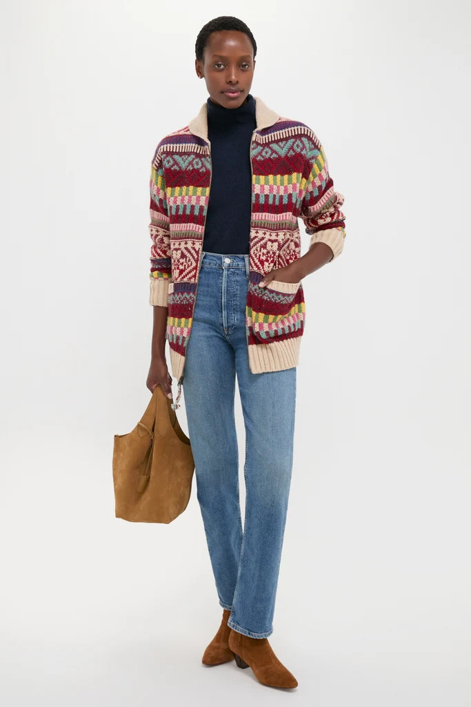 Brick Multi Cotton Wool Blend Sweater | Tuckernuck (US)