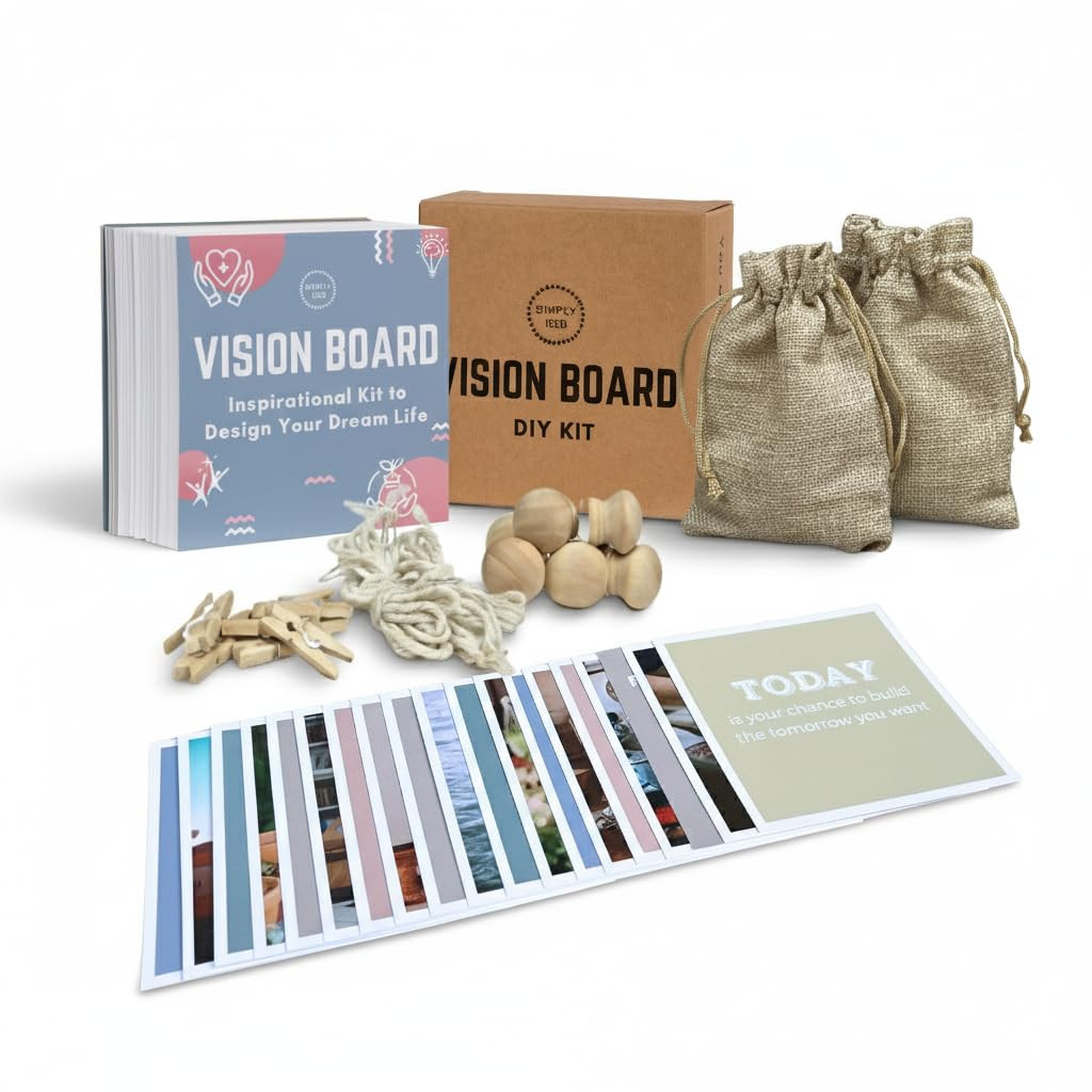 SIMPLY RSB The Ultimate Vision Board Kit and Inspirational Gift | 100 Motivational Cards, Complet... | Amazon (US)
