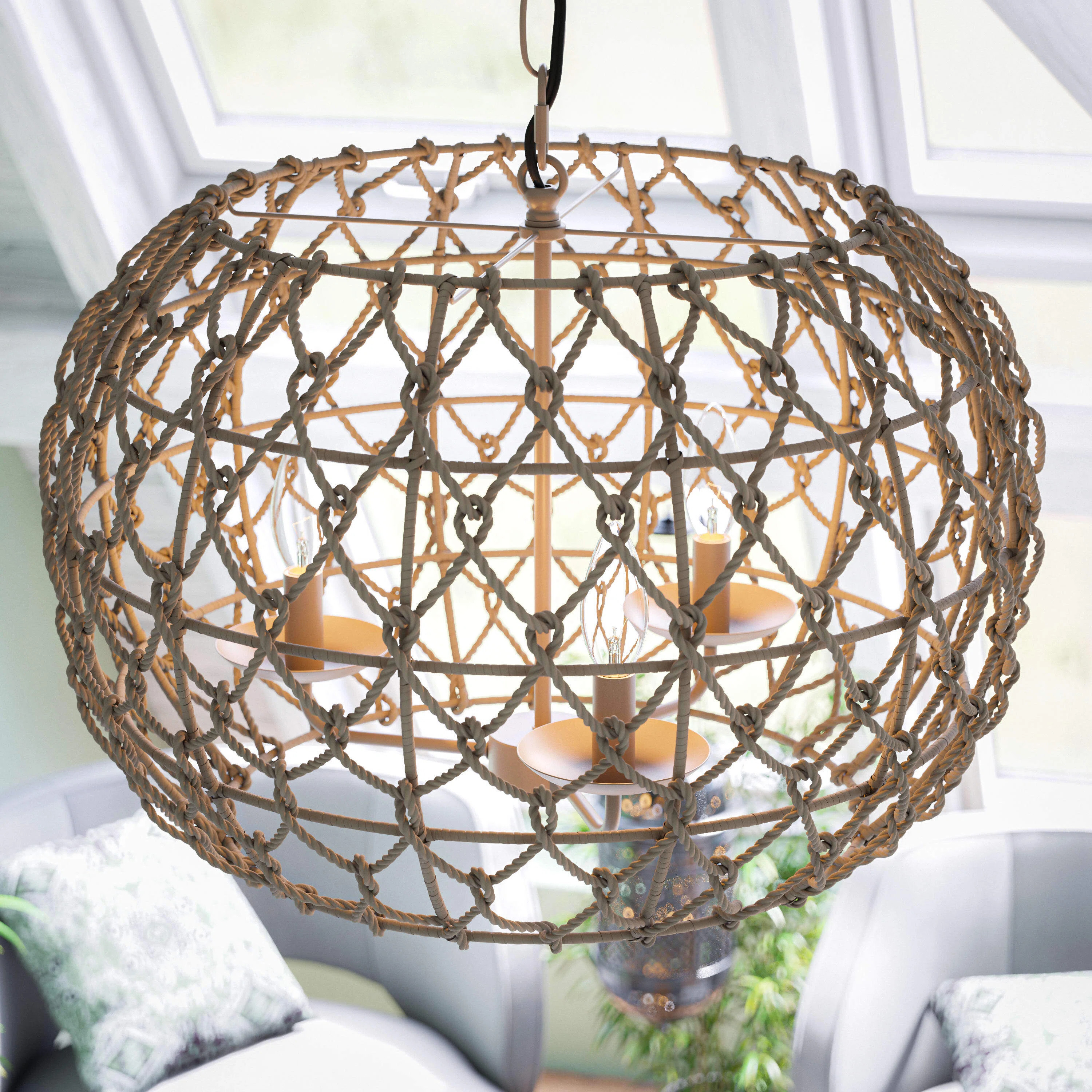 Hachiro 3 - Light Dimmable Globe Chandelier | Wayfair North America