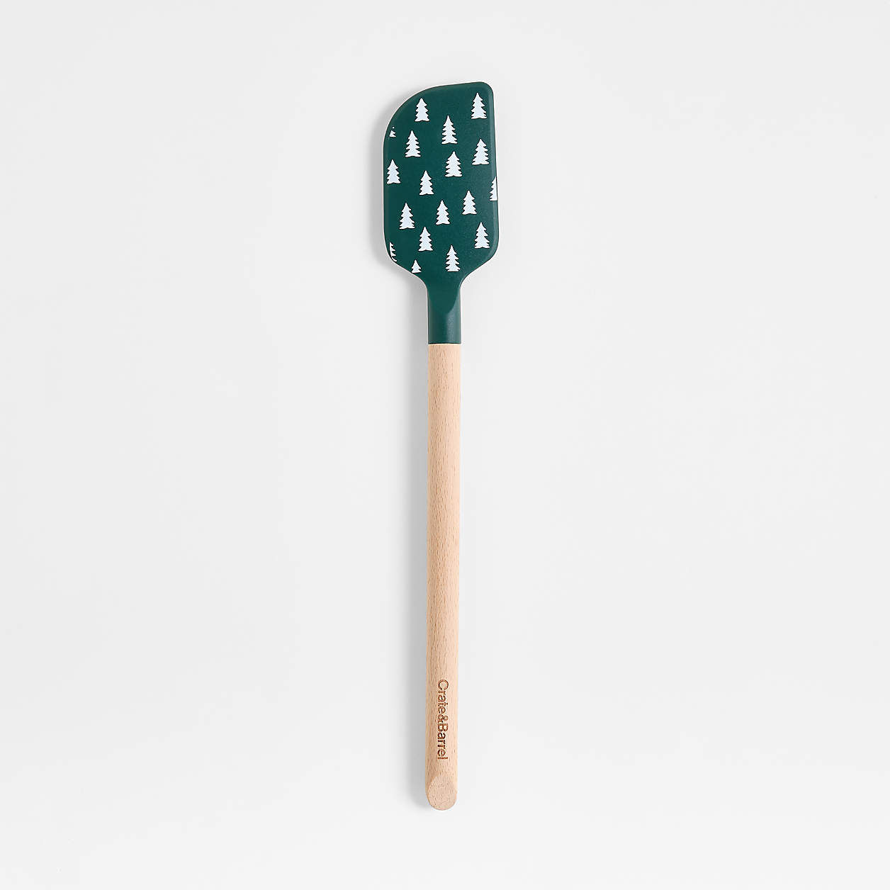 Green Trees Silicone and Wood Spatula + Reviews | Crate & Barrel | Crate & Barrel