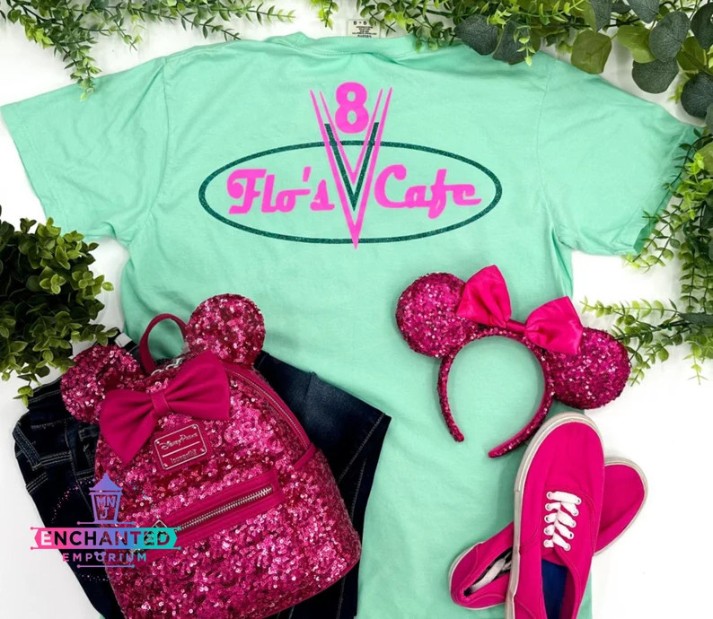 Flo's Cafe Inspired Cars Land Radiator Springs Disney World Disneyland California Adventure Shirt | Etsy (US)