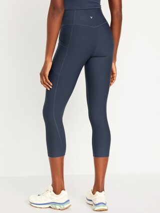 High-Waisted PowerSoft Crop Pocket Leggings | Old Navy | Old Navy (US)
