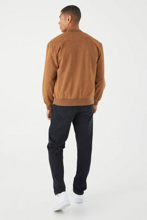 Suedette Bomber | boohooMAN (DE, IE & UK)