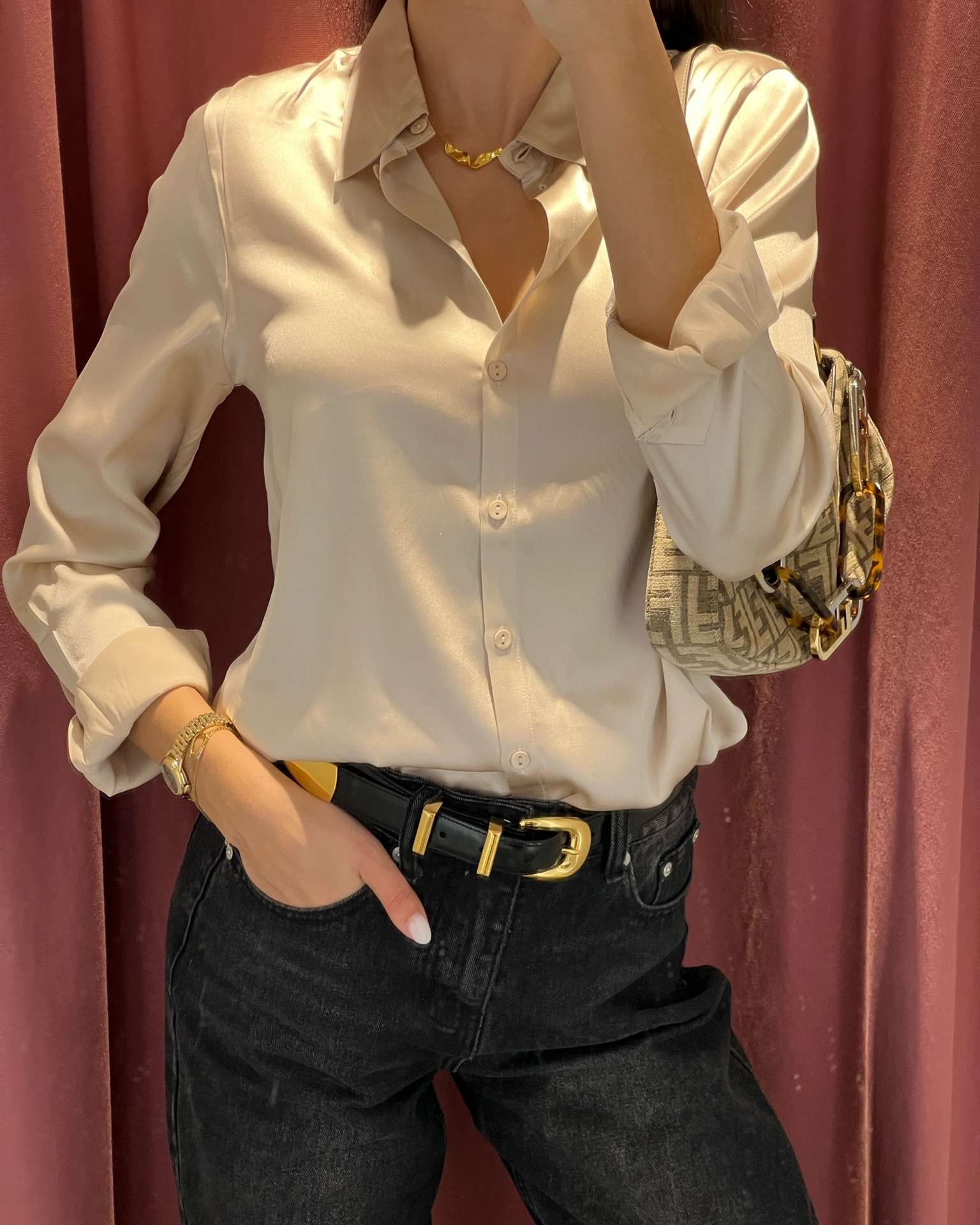 silk top 

#LTKWorkwear