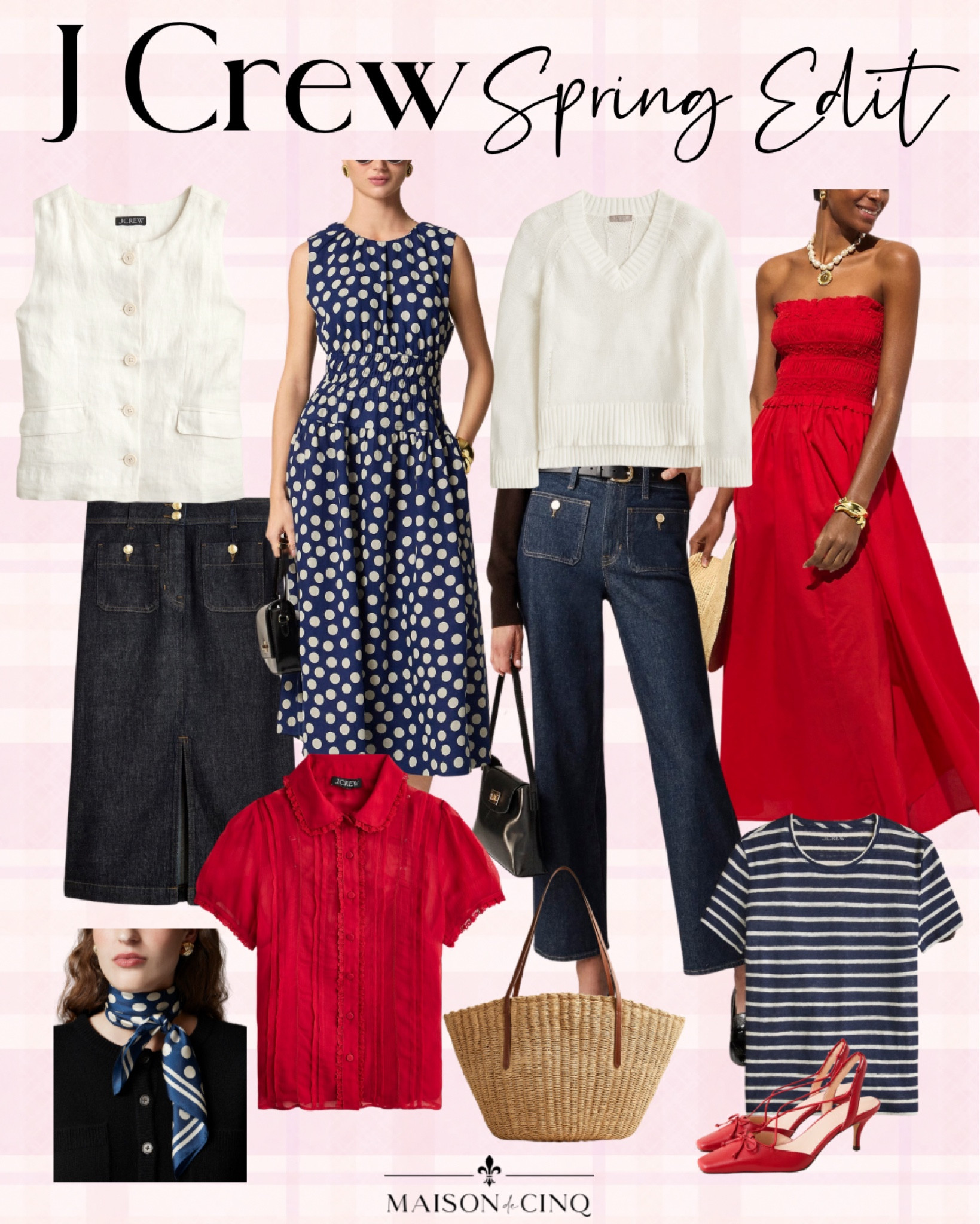 Just a few of our favorites from the new JCrew spring drop! Especially loving the gorgeous dresses!

Spring fashion, spring dress, spring outfit, vacation dress, vacation outfit, wide leg jeans, spring blouse, vest, spring handbag, straw bag, tee shirt 

#LTKOver40 #LTKFindsUnder100 #LTKSeasonal