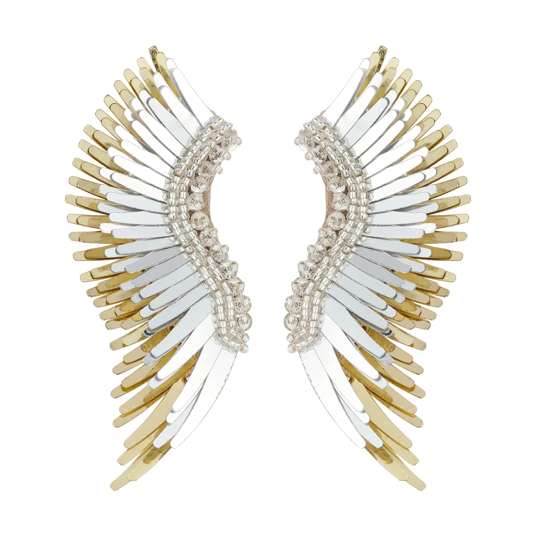 Midi Madeline Earrings Silver Gold by Mignonne Gavigan | Support HerStory