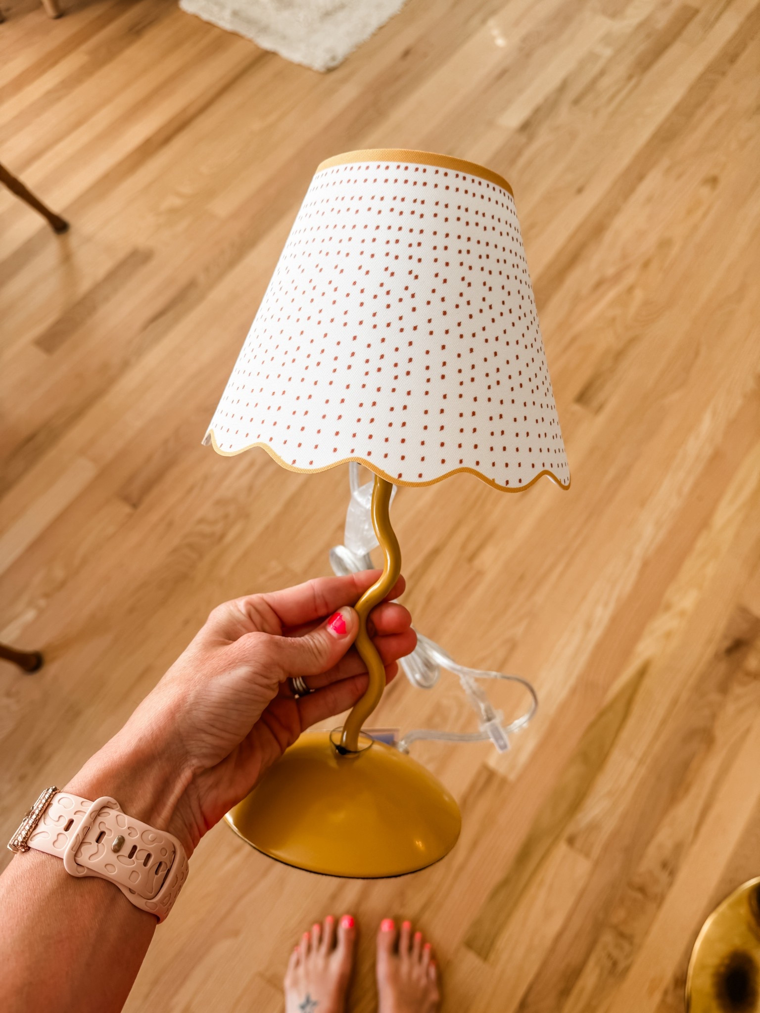 Target scalloped yellow lamp

#LTKHome