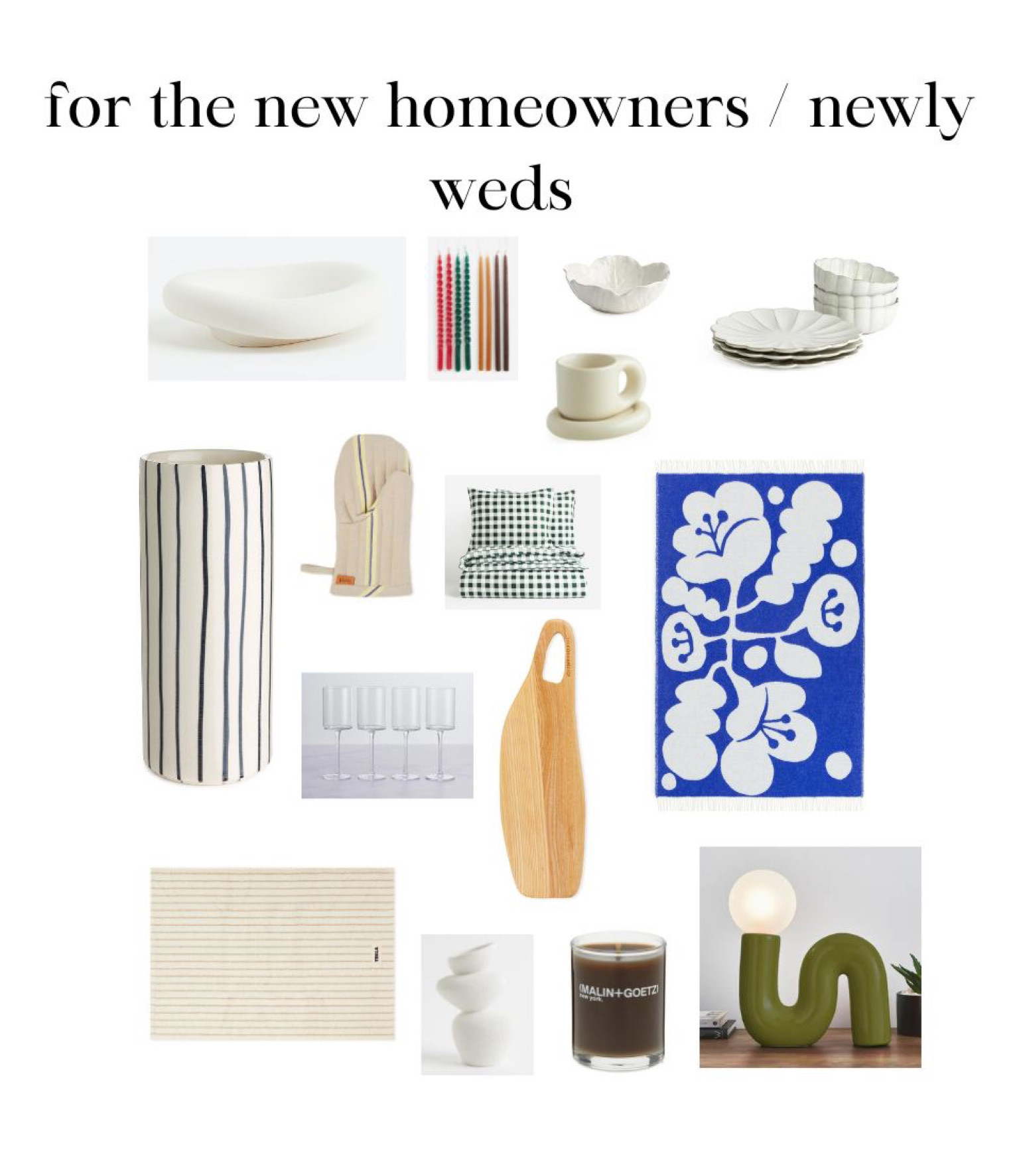 Perfect gifts for homeowners or wedding gifts for newly weds moving in together that they wouldn’t necessarily spend their money on straight away 