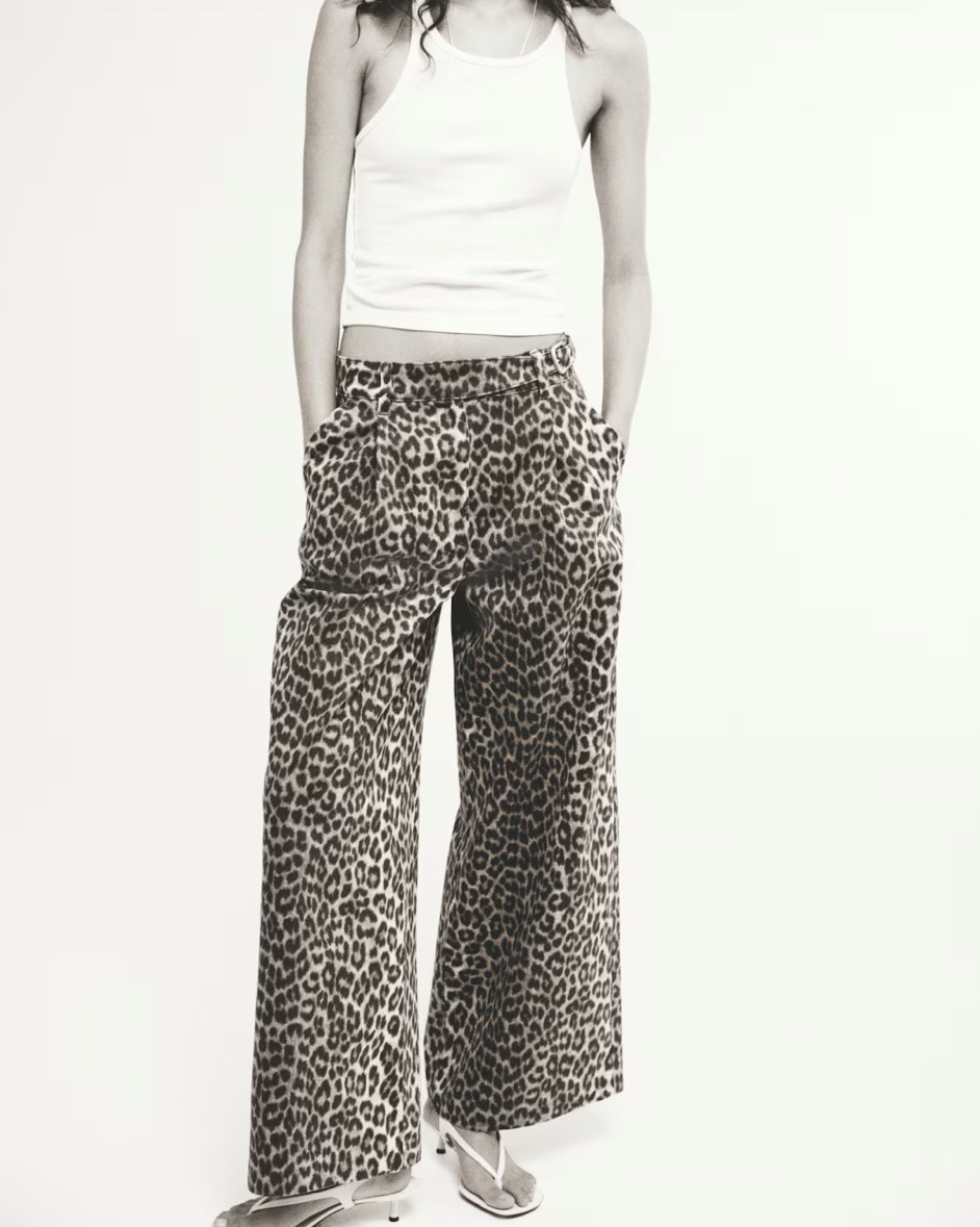 Belted wide leg and leopard print jeans

#LTKSeasonal