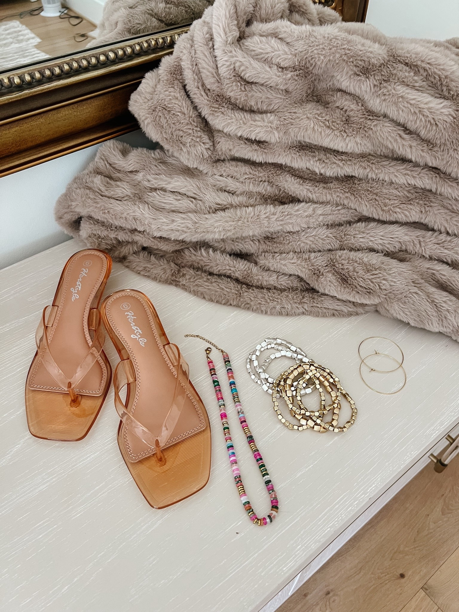 Tuesday Goodies 🤍 Amazon • jelly shoes • beaded accessories • plush throw blanket 

#LTKmomlife #LTKdayinmylife #LTKgrwm