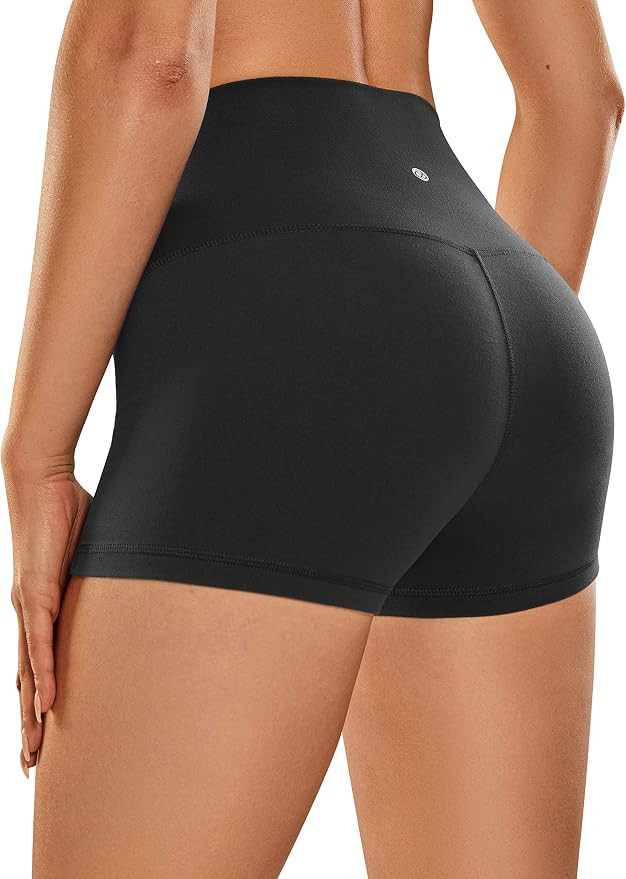 CRZ YOGA Womens Butterluxe Biker Shorts 2.5'' / 4'' / 6'' / 8'' /10'' - High Waisted Booty Workou... | Amazon (US)