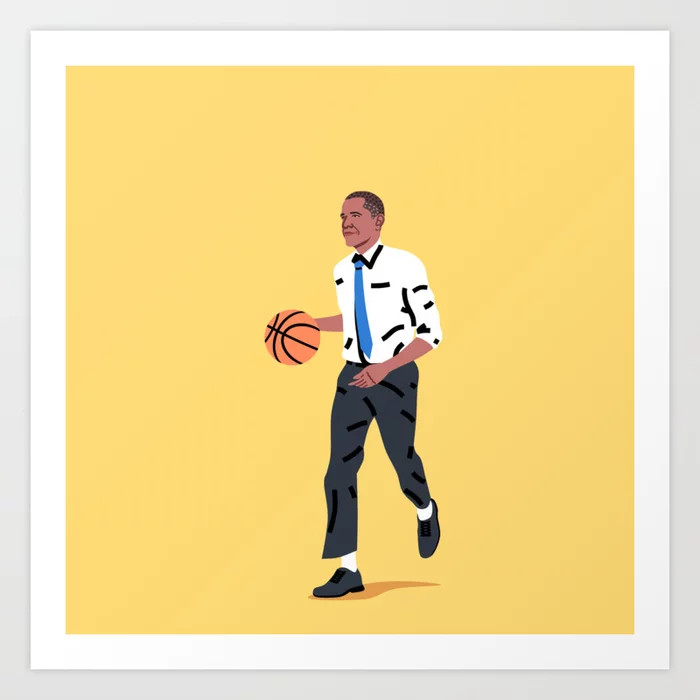 Balling Barack Art Print | Society6