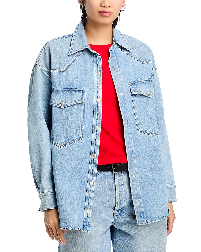 Agolde Lotta Denim Western Shirt | Bloomingdale's (US)
