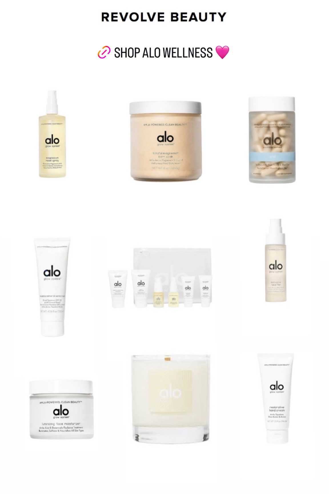 I live in my Alo clothes & am obsessed with how good their clean beauty items are…all of them are included in the Revolve Beauty sale & today is the last day. Just use the code BEAUTY20 at checkout (& also get a free gift) 🤍🙏🏽