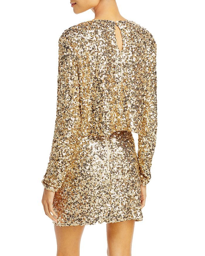 Long Sleeve Sequin Top - 100% Exclusive | Bloomingdale's (US)