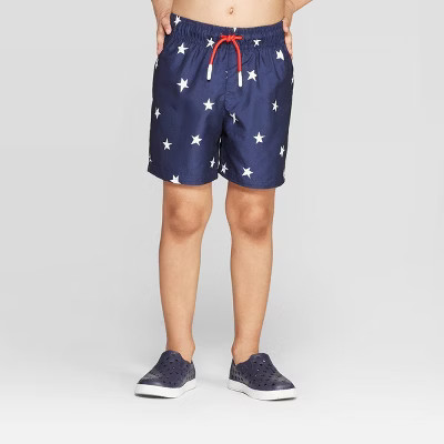 Toddler Boys' Stars Swim Trunks - Cat & Jack™ Navy | Target
