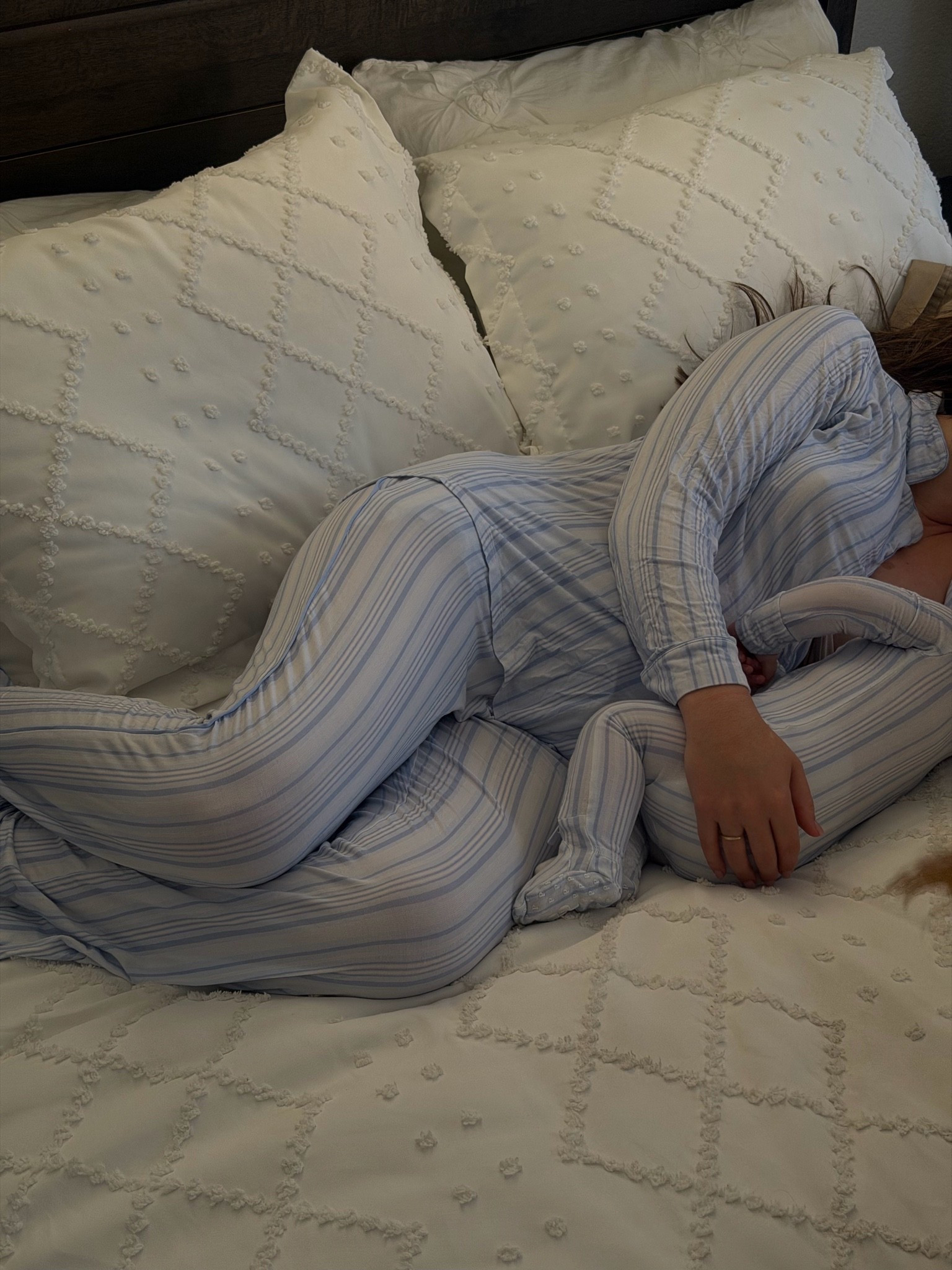 Matching pajamas with my baby!