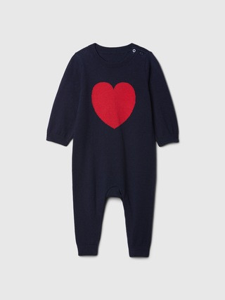 Baby Heart Sweater One-Piece | Gap Factory
