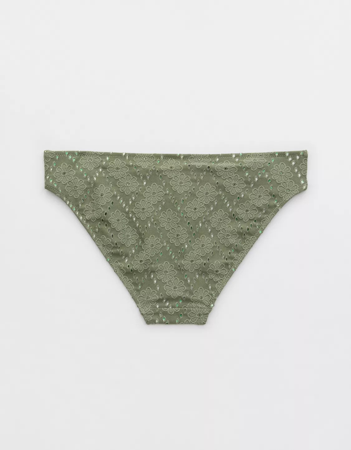 Aerie Eyelet Full Coverage Bikini Bottom | Aerie