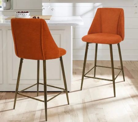 Kitchen barstools in Terra to pull out the orange in our backsplash 😍 AND THEY ARE ON SALE TODAY

#LTKfamily #LTKunder50 #LTKhome