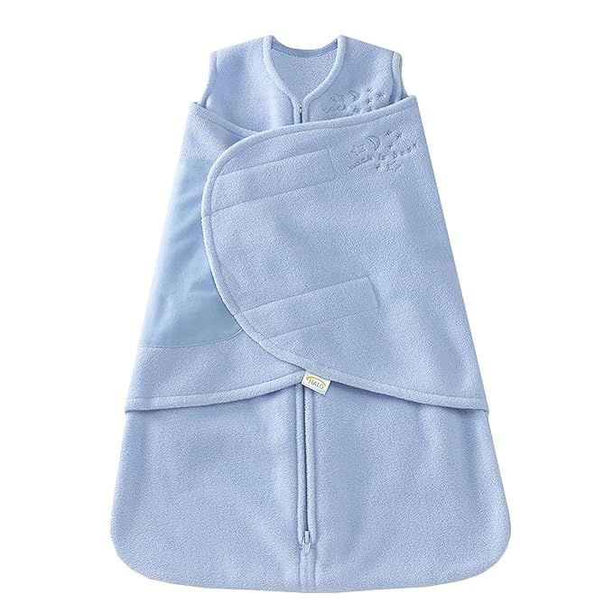 HALO Sleepsack Micro-Fleece Swaddle, Baby Blue, Small | Amazon (US)
