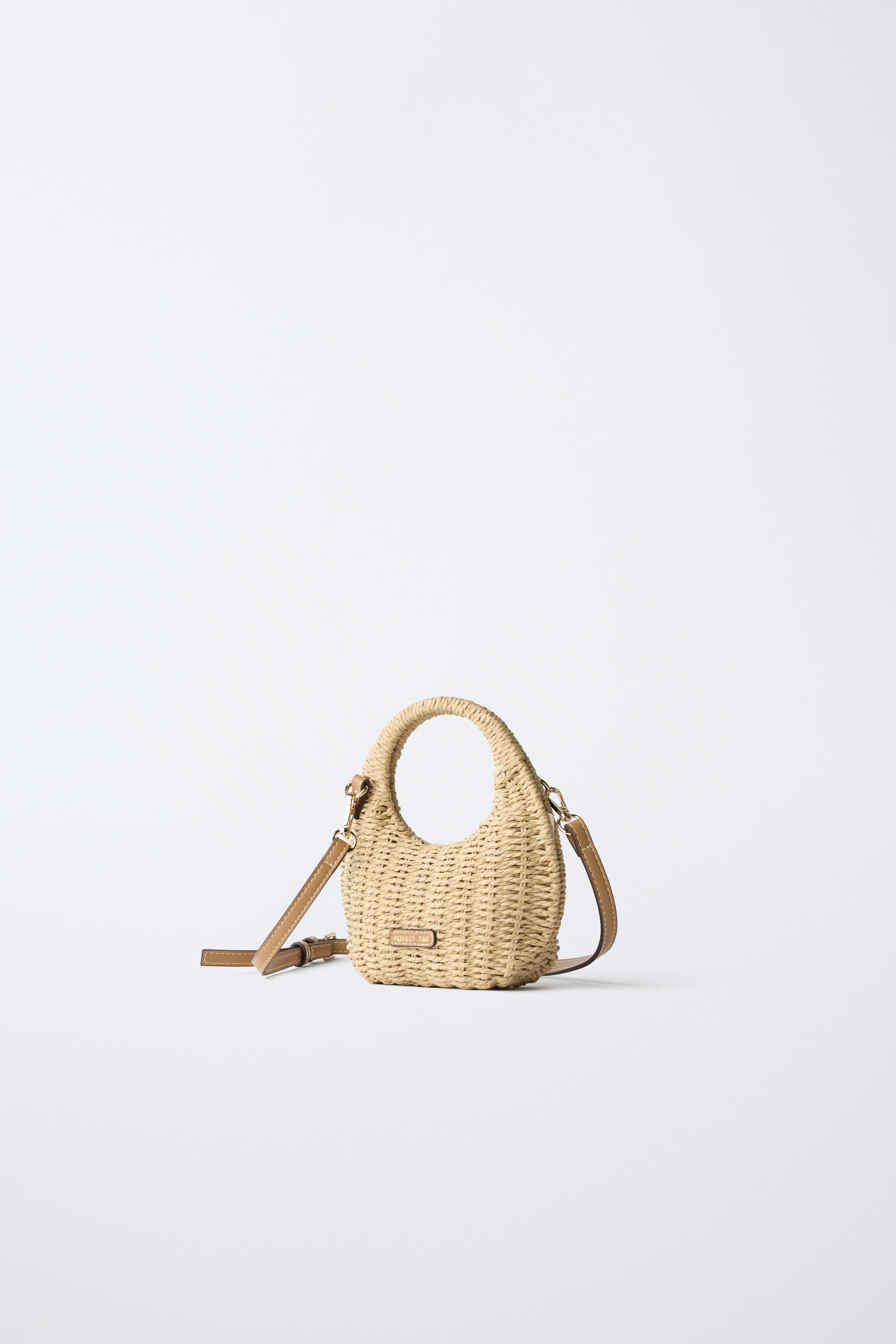 RAFFIA EFFECT CROSSBODY BAG | Zara UK