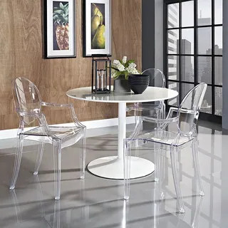 Olivia Classic Clear Dining Chairs - Overstock - 13780984 | Bed Bath & Beyond