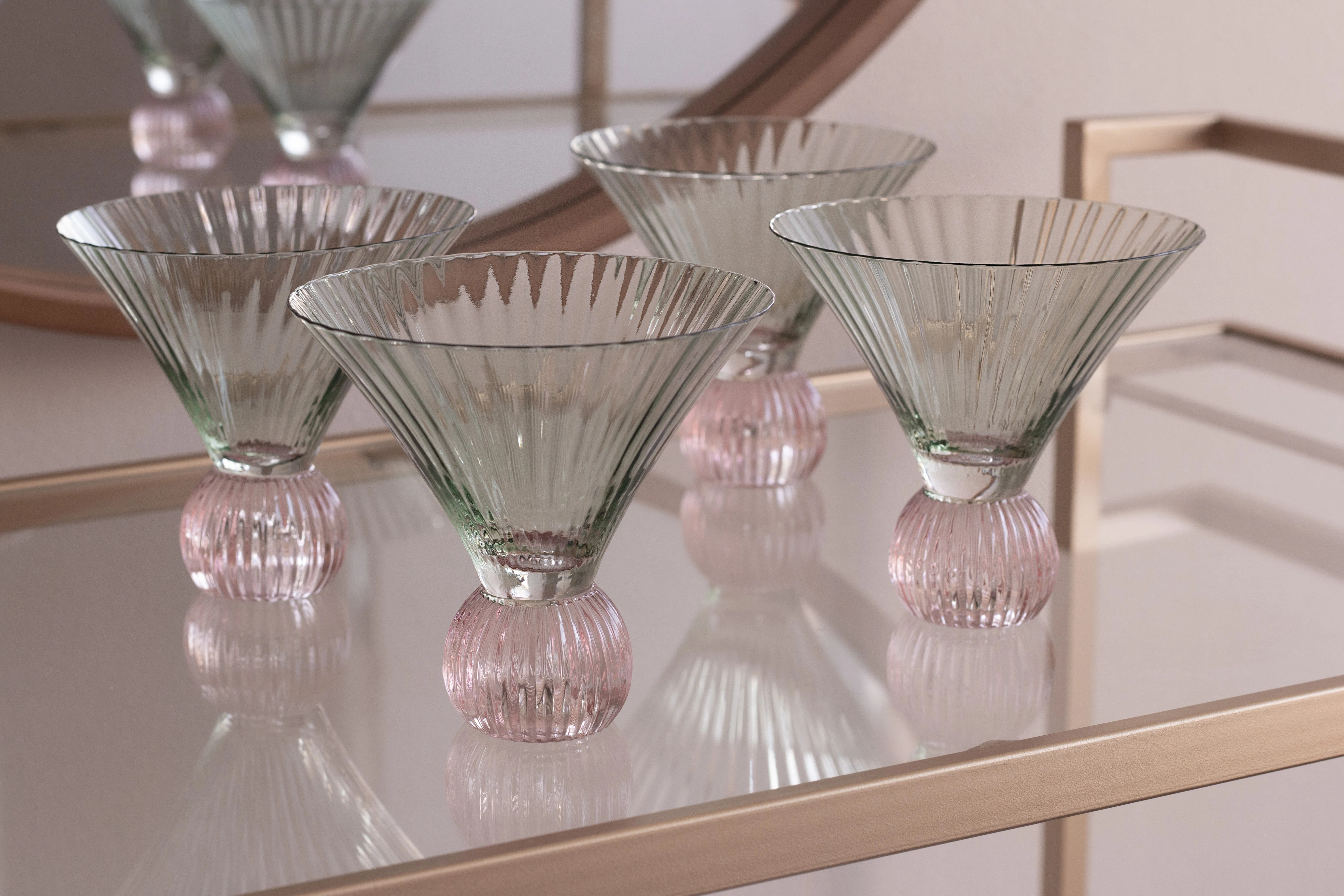 Glass Martini Glass (Set of 4) | Perigold