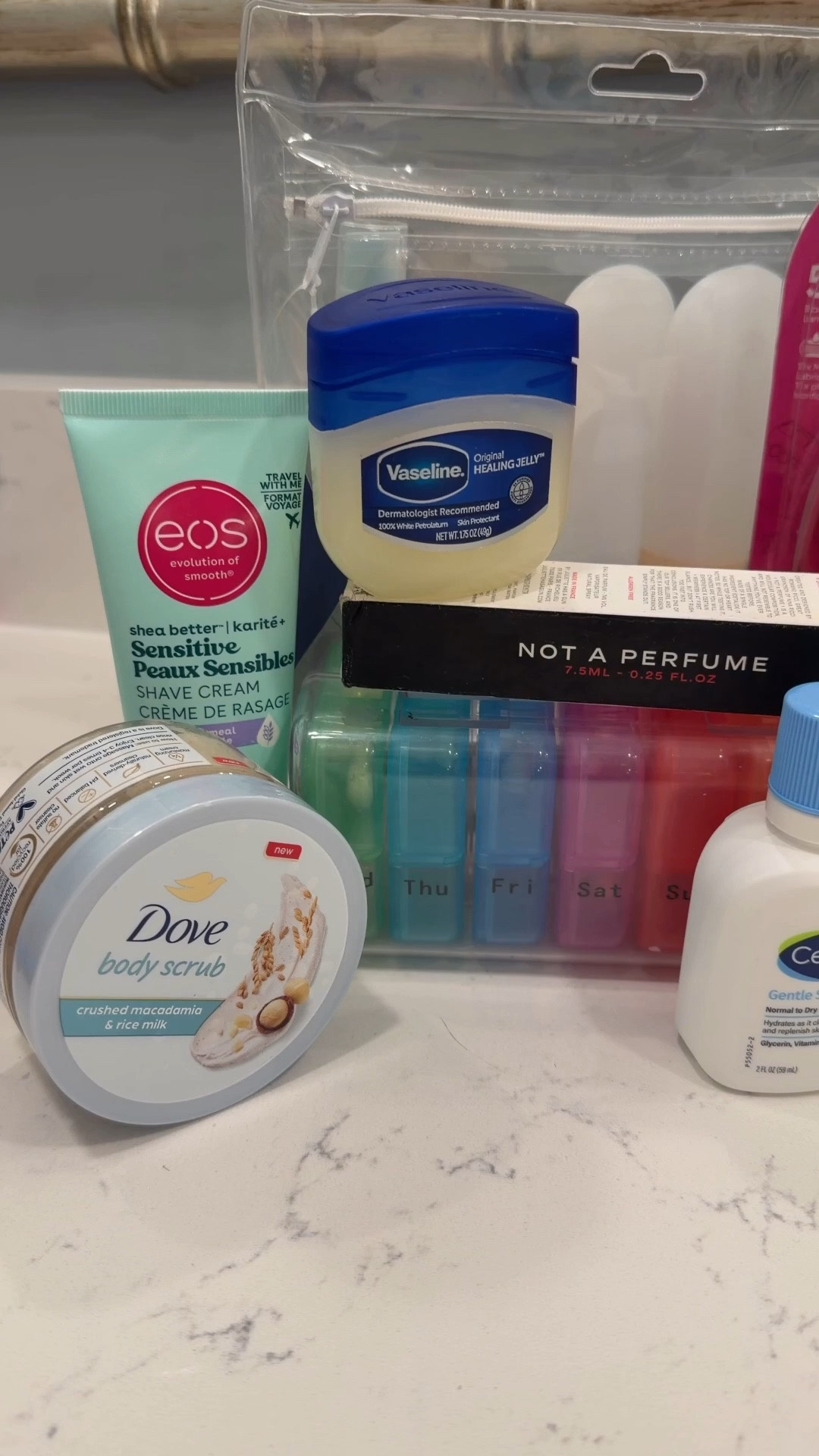 All the toiletry items I pack in my travel bag for vacation! 

#LTKdayinmylife #LTKTravel #LTKBeauty