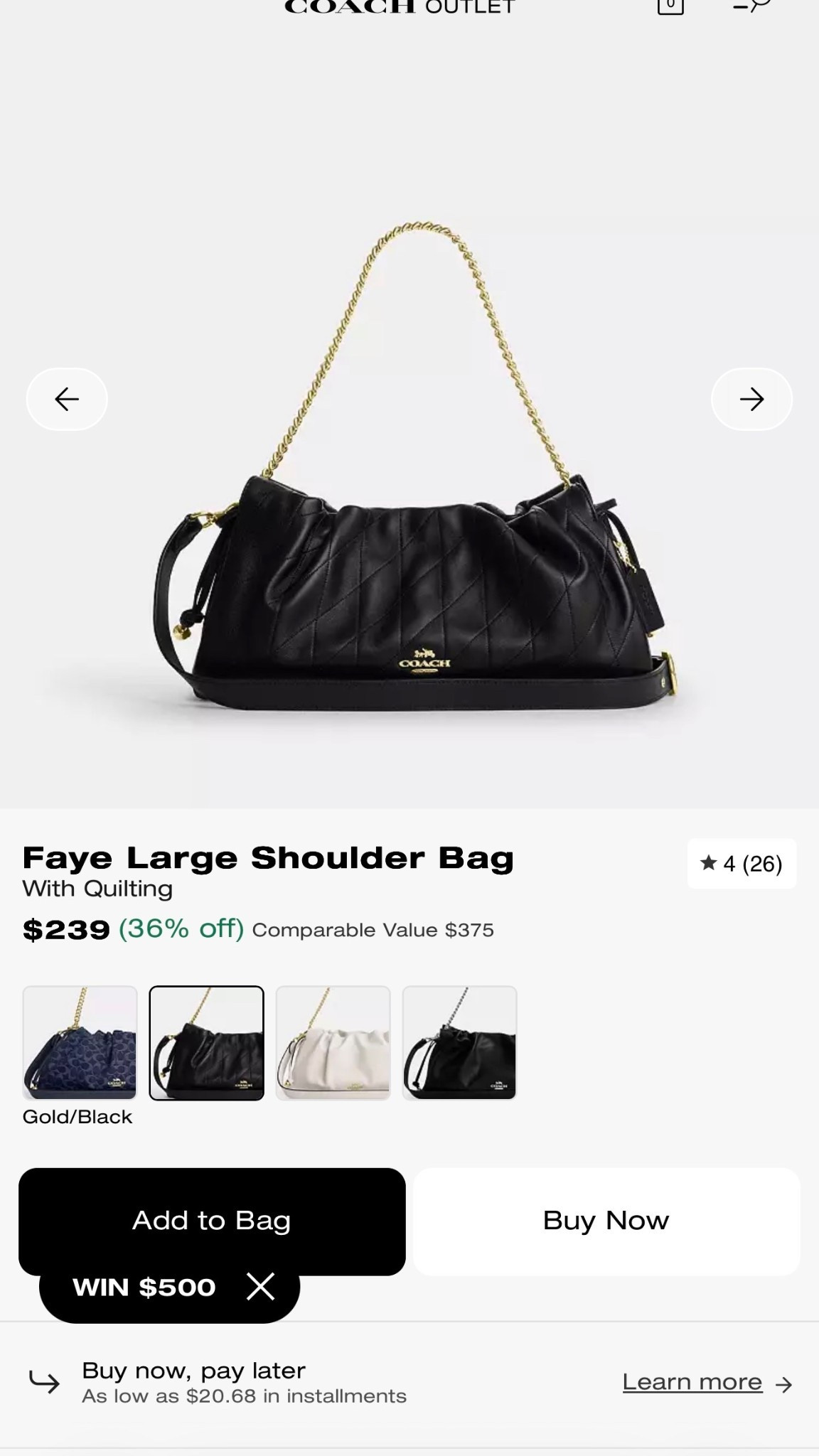 The perfect going out bag!! And shes on sale!!! 
